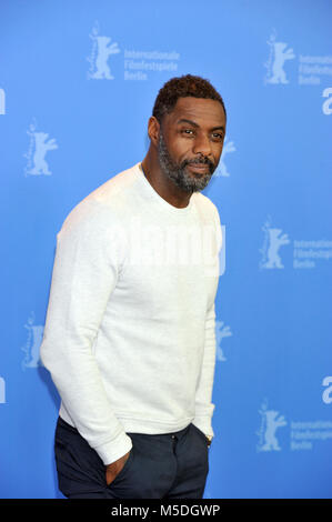 Berlin, Deutschland. 22 Feb, 2018. 68Th Berlin International Film Festival. Festival Internazionale del Cinema di Berlino 2018. Photocall Film 'Yardie'. Im Bild: Idris Elba Kredit: Unabhängige Fotoagentur/Alamy leben Nachrichten Stockfoto