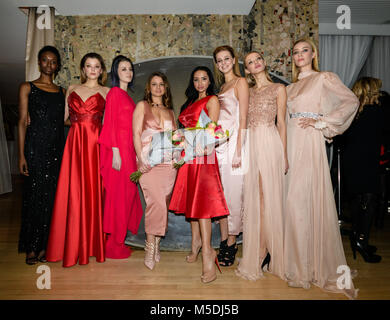 London, Großbritannien. 21 Feb, 2018. Alexandra römische Modenschau und London Fashion Week Closing Party bei Sanderson Credit: Marc Wainwright Fotografie/Alamy leben Nachrichten Stockfoto