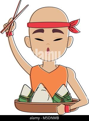 Chinesen Reis essen Stock Vektor