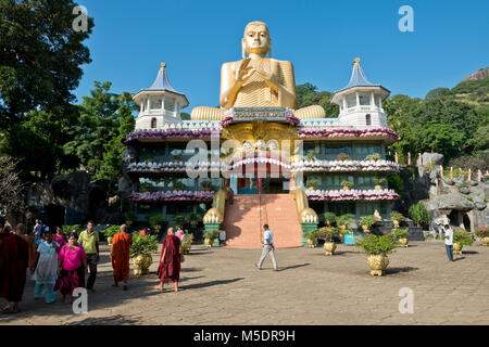 Sri Lanka, Dambulla, Asien, Golden Temple, Höhle, Tempel, Mönche Stockfoto