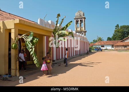 Sri Lanka, Region Chilaw, Asien, Munneeswaram Tempel Stockfoto