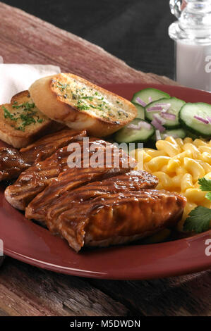 Schweinefleisch ohne Knochen Rippen Stockfoto