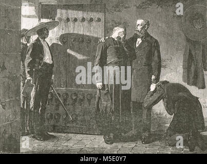Die letzten Augenblicke, Kaiser Maximilian I. von Mexiko, 19. Juni 1867 Stockfoto