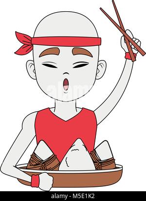 Chinesen Reis essen Stock Vektor