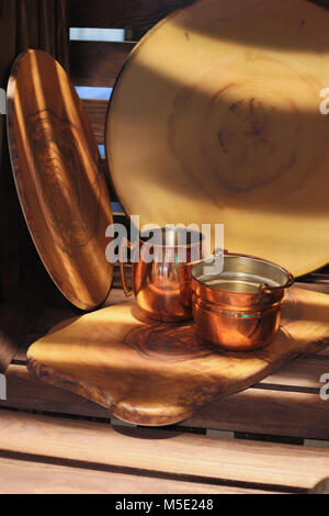 Trinken, Küche, Kanne, Wasser, Geräte, Symbole, Geräte, Küchengeräte, Metall, Baum, Kochen, Speisen, Gerichte, schöne, Schaufel Stockfoto