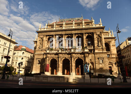 Ungarische Staatsoper in Budapest. Stockfoto