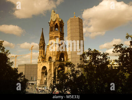 Kaiser Wilhelm Gedächtniskirche, Berlin, Deutschland. Stockfoto