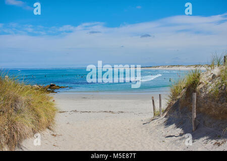 Pointe de la Torche, berühmten Surfer Strand in der Bretagne, Frankreich Stockfoto