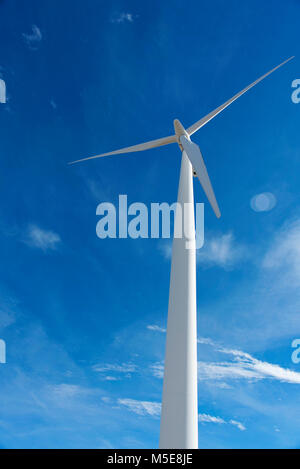 Wind dreht in Texas, Erzeugung von Windkraft zur Stromerzeugung Stockfoto