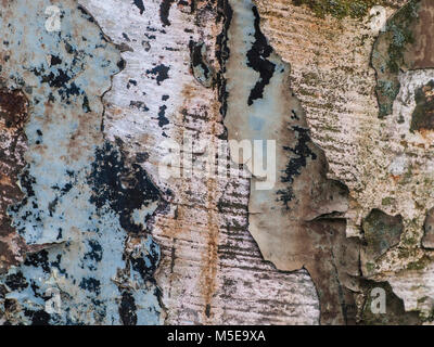 Abstrakte Textur - abblätternde Farbe auf den Stein Hintergrund Stockfoto