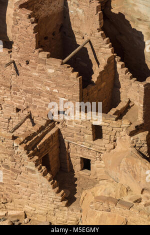 Square Tower House, Mesa Verde Nationalpark, Colorado Stockfoto