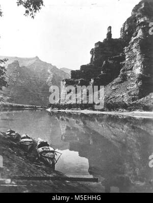 Grand Canyon Powell Expedition von John Wesley Powell'S 2ND EXPEDITION. 'GREEN RIVER, der Canyon der Verwüstung." 1871. 14769 GRCA Stockfoto