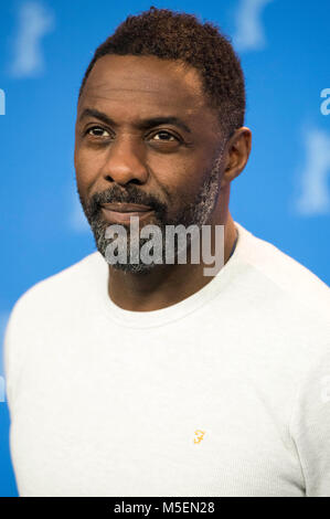 Berlin, Deutschland. 22 Feb, 2018. Idris Elba während der 'Yardie' Fotoshooting an der 68. Internationalen Filmfestspiele Berlin/Berlinale 2018 am 22. Februar 2018 in Berlin, Deutschland. Credit: Geisler-Fotopress/Alamy leben Nachrichten Stockfoto