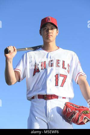 In Tempe, Arizona, USA. 22 Feb, 2018. Shohei Ohtani (Engel) MLB: Los Angeles Engel Foto Tag bei Tempe Diablo Stadion in Tempe, Arizona, United States. Quelle: LBA/Alamy leben Nachrichten Stockfoto