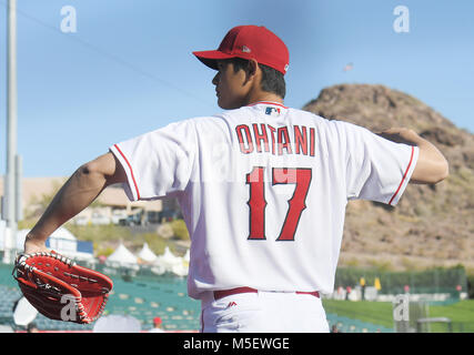 In Tempe, Arizona, USA. 22 Feb, 2018. Shohei Ohtani (Engel) MLB: Los Angeles Engel Foto Tag bei Tempe Diablo Stadion in Tempe, Arizona, United States. Quelle: LBA/Alamy leben Nachrichten Stockfoto