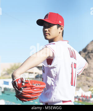 In Tempe, Arizona, USA. 22 Feb, 2018. Shohei Ohtani (Engel) MLB: Los Angeles Engel Foto Tag bei Tempe Diablo Stadion in Tempe, Arizona, United States. Quelle: LBA/Alamy leben Nachrichten Stockfoto