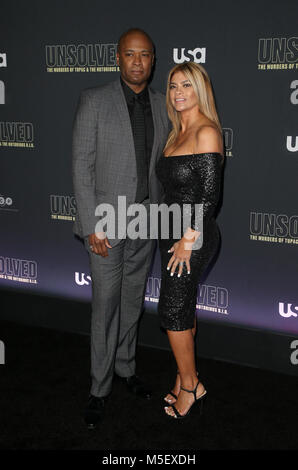 HOLLYWOOD, CA - 22. Februar: Daryn Dupree, Gast, bei der Premiere von USA Network" Ungelöst: Die Ermordung von Tupac und dem berühmt-berüchtigten B.I.G.' an der Avalon in Hollywood am 22. Februar 2018. Credit: Faye Sadou/MediaPunch Stockfoto