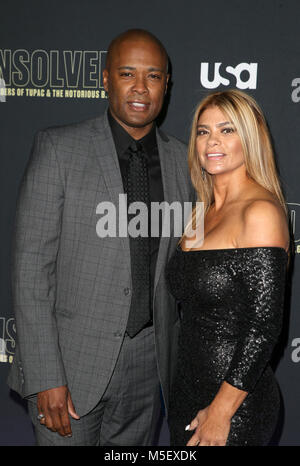 HOLLYWOOD, CA - 22. Februar: Daryn Dupree, Gast, bei der Premiere von USA Network" Ungelöst: Die Ermordung von Tupac und dem berühmt-berüchtigten B.I.G.' an der Avalon in Hollywood am 22. Februar 2018. Credit: Faye Sadou/MediaPunch Stockfoto