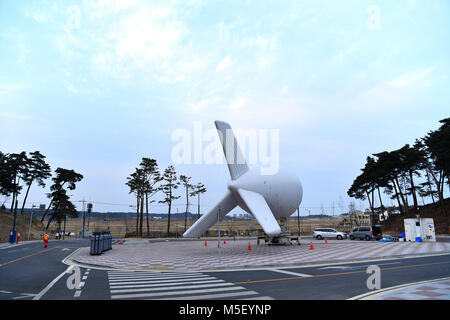 Luftschiff, 19. Februar 2018: PyeongChang 2018 Olympic Winter Games in Pyeongchang, Südkorea. Credit: MATSUO. K/LBA/Alamy leben Nachrichten Stockfoto