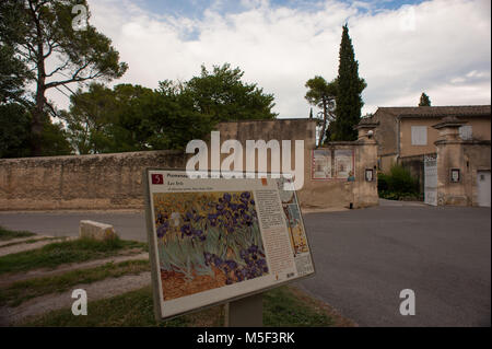 St. Remy de Provence, Frankreich. Maisons de Santè Saint Paul Krankenhaus, wo Vincent Van Gogh im Krankenhaus war. Stockfoto