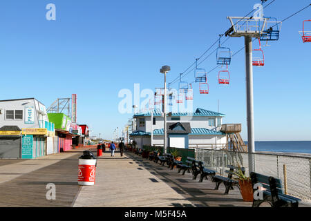 Der Sessellift in Seaside Heights. New Jersey bekannt aus dem Jersey Shore Wirklichkeit Fernsehenerscheinen Stockfoto