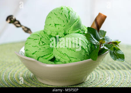 Mint Eis bereit zu dienen. Stockfoto