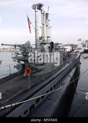 USS Pampanito (SS-383) war ein U-Boot der US-Marine im Zweiten Weltkrieg und ist heute ein Museum in San Francisco Stockfoto