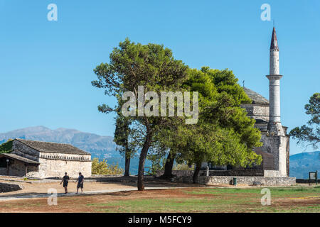 Die fethiye Moschee auf dem Gelände der Zitadelle in Ioannina, Epirus, Griechenland. Stockfoto