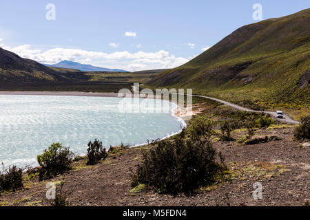 Gletscher gespeist See südlich von El Calafate, Patagonien, Argentinien Stockfoto