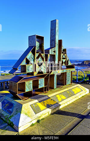 Seaham Durham Dawdon Vane Sturm und Seaham Zechen 3 Gruben Memorial Stockfoto