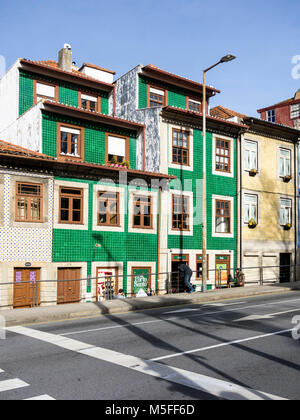 Historischen Häuserfassaden in Porto, Portugal Stockfoto