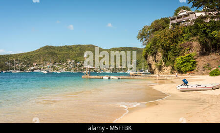 Blick von Prinzessin Margaret Strand, Bequia, Grenadinen Stockfoto