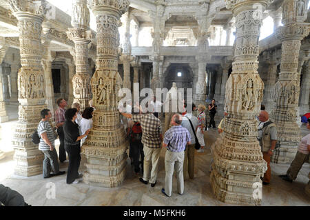 Ranakpur Jain Tempel, Pali, Rajasthan, Indien, Asien Stockfoto