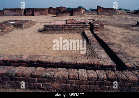 Blick auf Lothal, Indus Valley Civilization in Ahmedabad, Gujarat, Indien. Stockfoto