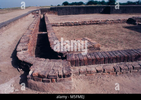 Harappan Zivilisation des Indus Tal in Lothal, Gujarat, Indien Stockfoto