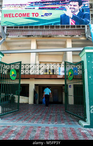 Cricket Stadion, Dharamshala, Himachal Pradesh, Indien, Asien Stockfoto