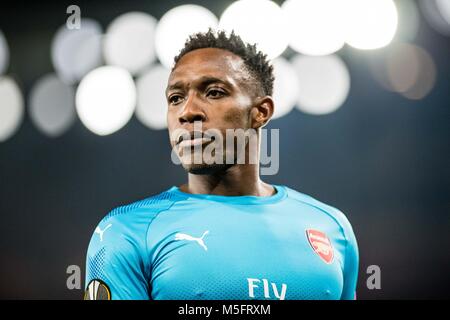 LONDON, ENGLAND - 22. Februar: Danny Welbeck (23) von Arsenal während der UEFA Europa League Runde 32 Spiel zwischen Arsenal und Ostersunds FK im Emirates Stadium am 22. Februar 2018 in London, Vereinigtes Königreich. Stockfoto