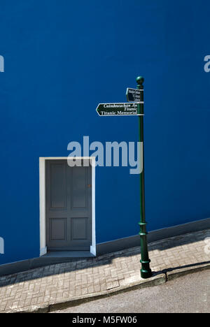 Wegweiser zu den Titanic-Denkmal, Cobh, County Cork, Irland Stockfoto