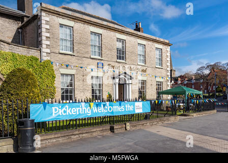 Den Wald & Vale Hotel in Pickering für die Tour de Yorkshire eingerichtet Stockfoto