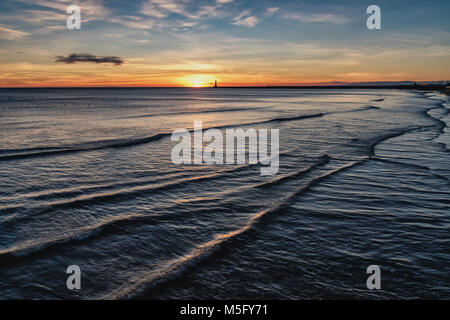 Roker Strand Wellen Stockfoto