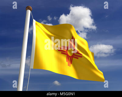 Utah Flag (mit clipping path) Stockfoto