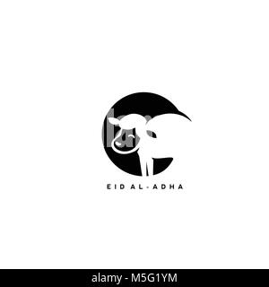 Eid Al Adha kreatives Design. Stock Vektor