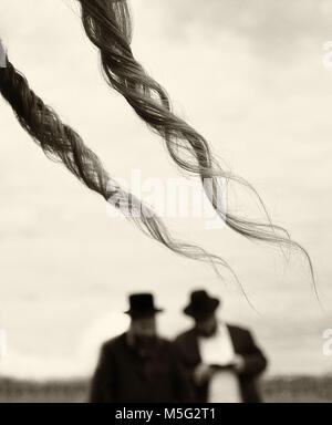 Orthodoxen Jüdischen betet, Juden, Judentum, Chassidim, Stockfoto