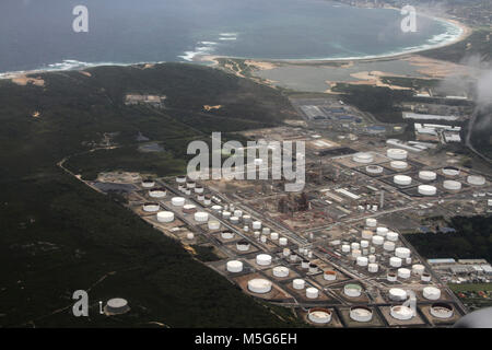 Caltex Oil Refinery, Kurnell Raffinerie Kurnell, Botany Bay, New South Wales, Australien Stockfoto