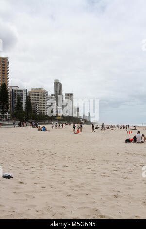 Gebäude am Strand Gold Coast, Australien Stockfoto