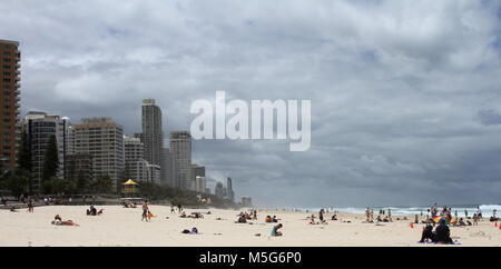 Gebäude am Strand Gold Coast, Australien Stockfoto