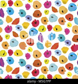 Blumen Abbildung in Pastellfarben - Hintergrund Stock Vektor