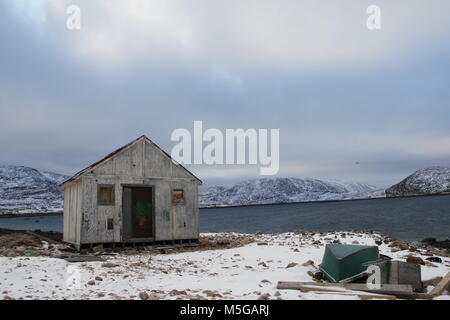 Alte Gebäude in Cape Dorset, Nunavut auf Baffin Island, nördlichen Kanada Stockfoto