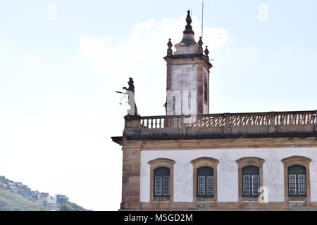 Barocke Kirche in der Stadt von Ouro Preto Stockfoto