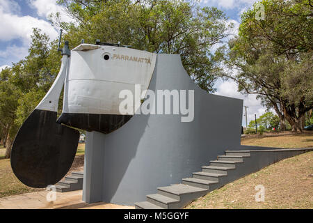 HMAS Parramatta 2 bleibt in Parramatta Western Sydney, Australien Stockfoto